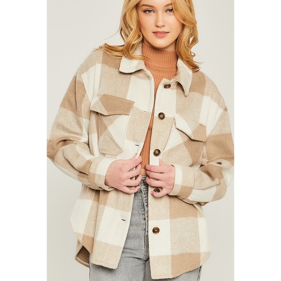 Woven Yarn Dye Bust Pocket Jacket - Picture 2 of 9